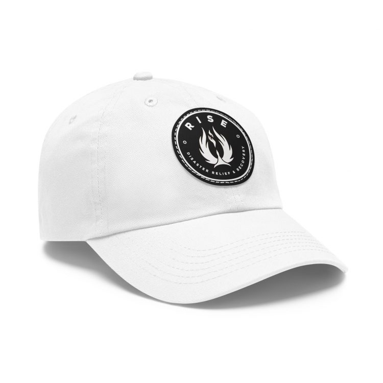 Dad Hat with Leather Patch (Round) - Image 2
