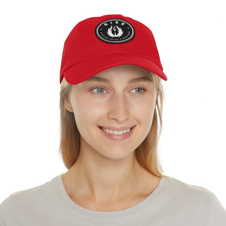 Dad Hat with Leather Patch (Round) - Image 8