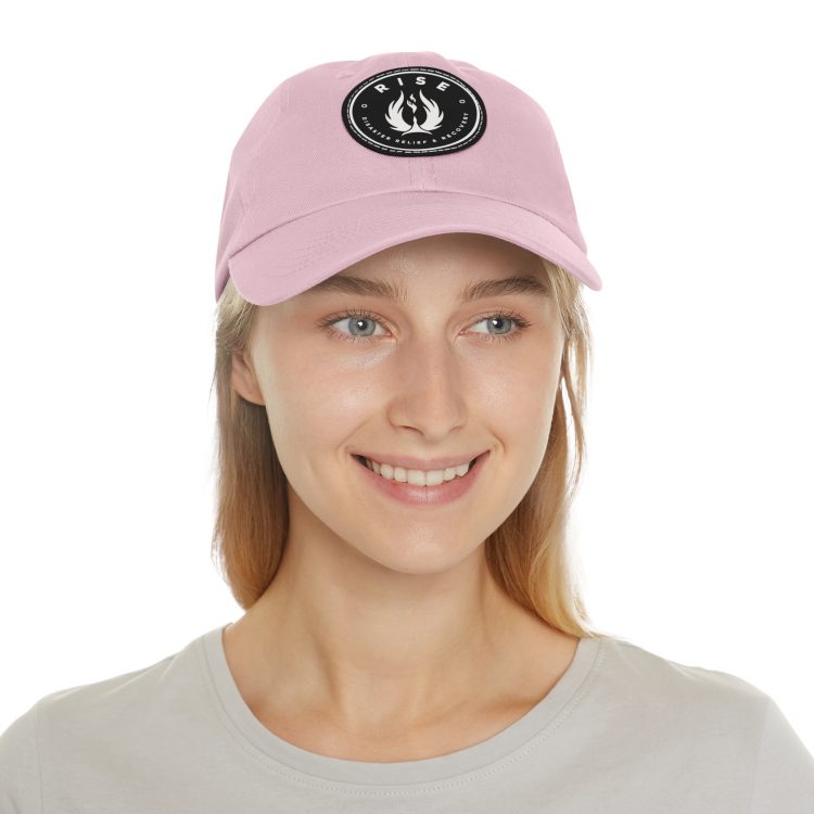 Dad Hat with Leather Patch (Round) - Image 20